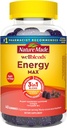 Nature Made Wellblends EnergyMAX Gummys,快速代理咖啡因,CoQ10 & Vitamin B12 1000mcg,能源支持Gummy Vitamins,40 Gummys
