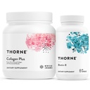 THORNE - Collagen Plus 和 Biotin 8 Bundle 用于拉迪安特皮肤、毛发和钉子 - 30种服务