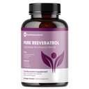 纯Resveratrol 补充 - 额外力量 600mg 跨Resveratrol pervice - 用于心脏,认知,免疫健康支持 - 纯洁和生物可用 - 60 Vegan Caps