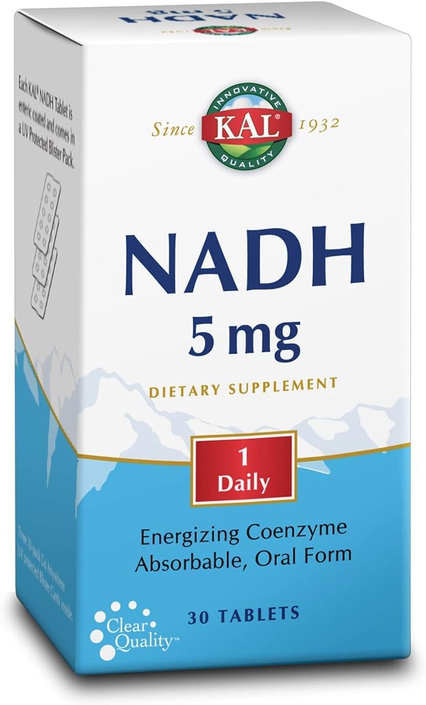 KAL 5 Mg Nadh 牌匾, 30 个数
