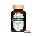 Greenworks Nature's Rest Melatonin Free Sleep Aid - 有机草药补充剂 与 Ashwagandha & Valerian Root - Vegan Capsules, 60 Counter.