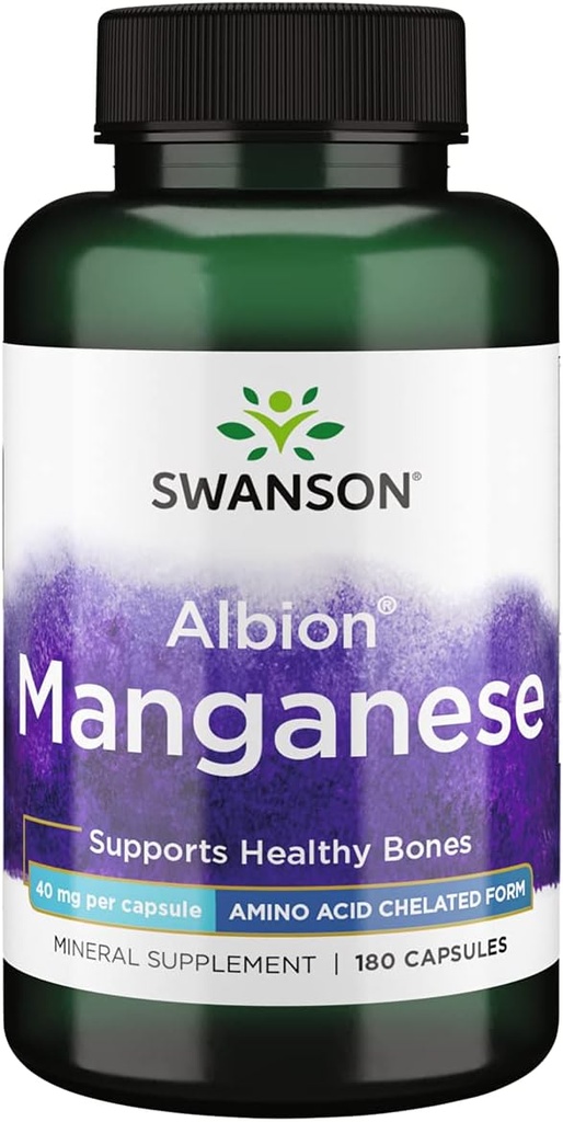 Albion Chelated Manganese 40 mg 180 盖子