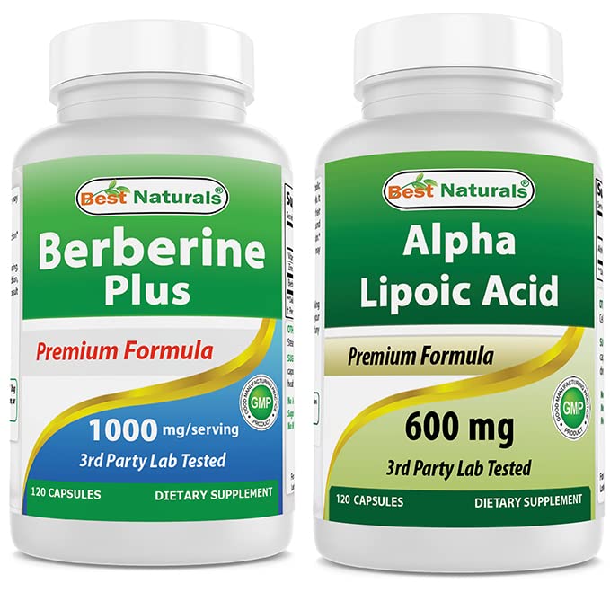 Berberine+1000毫克和Alpha Lipoic酸600毫克