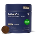 PetLab Co. 22 in 1 Dog Multivitamin - 支持狗的免疫反应,皮肤,大衣,关节和总体健康 - 维生素A,E,D,B12,矿物,抗氧化剂 - 可嚼猪肉火焰 - 包装 May Vary
