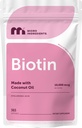 生素 10 000 mcg 含Hyaluronic Acid 25 mg Mg 人均用椰油制造 365 软胶 每天1 年供应 非GMO和Gluten Free