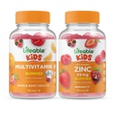 生命多维他命儿童 + Zinc 25mg 儿童, Gummys Bundle - 大品尝, 维生素补充, Gluten Free, GMO Free, Chewable Gummy