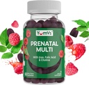 YumVs 妇女的产前产卵 -- -- 含叶酸、铁和胆汁的妇女的产前维生素 -- -- 蔬菜和科舍尔怀孕维生素 -- -- 妇女产前多维生素,含A C D3 E B6 B12(60个计数)