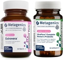 遗传学 Herwellness Estrovera(30块药片) & UltraFlora 完全女性亲生生物(30块药片) - 荷尔蒙-无绝经支持 - 艾滋病消化健康