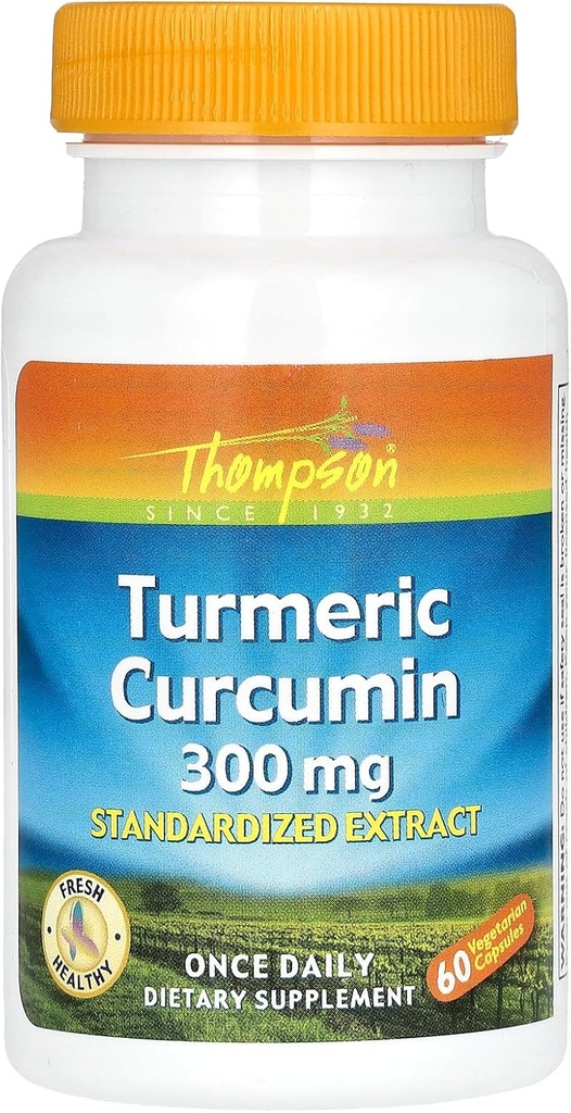 Turmeric 提取器 300 mg Thompson 60 Caps