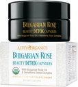 Alteya Organizations Rose Beauty Detox Capsules - 配有保加利亚玫瑰油和Oenothera Detox综合企业的USDA认证有机物 - 30名服务员
