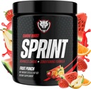 6AM 运行 Sprint - Cardio和Focus的即时能量助推预工作粉 - 无慢跑,高能量条件公式 - All Natural, Keto, Vegan (Fruit Punch, Full Bottle)