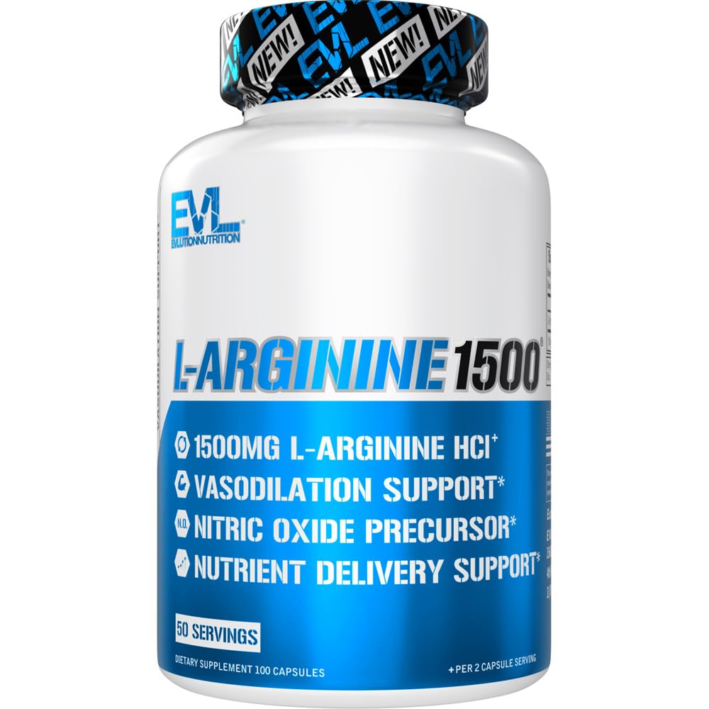 增压营养 氮氧化物促进剂 L-Arginine 补充剂 - 高发性氮氧化物补充剂 1500 mg的增强泵能量肌肉生长和宽度 NO 推动剂