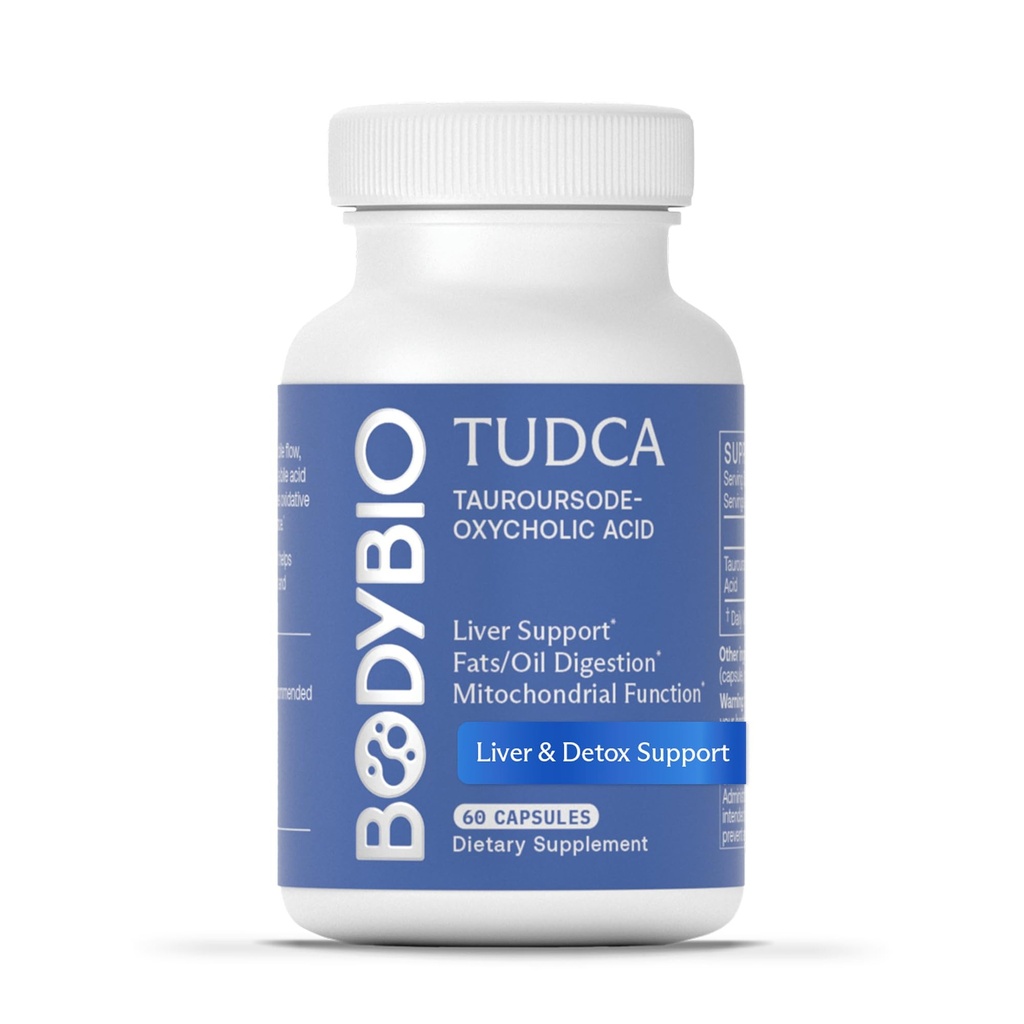 BodyBio TUDCA - 纯 Tauroursodeoxycholic Acid 补充 - 支持 bile 流量,脂肪代谢和肝脏解毒