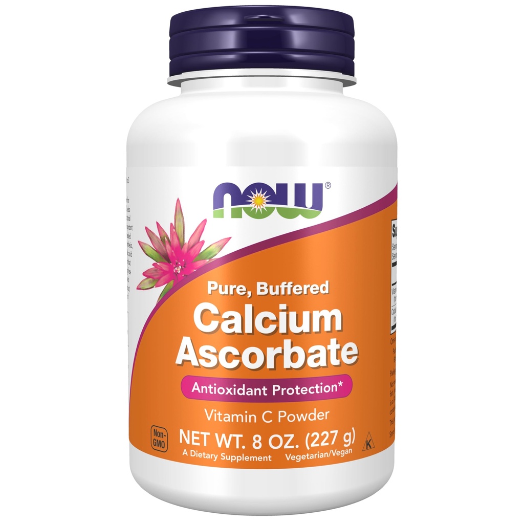 Now Foods Ascorbate 粉末钙、缓冲剂、抗氧化剂保护*,8-Ounce