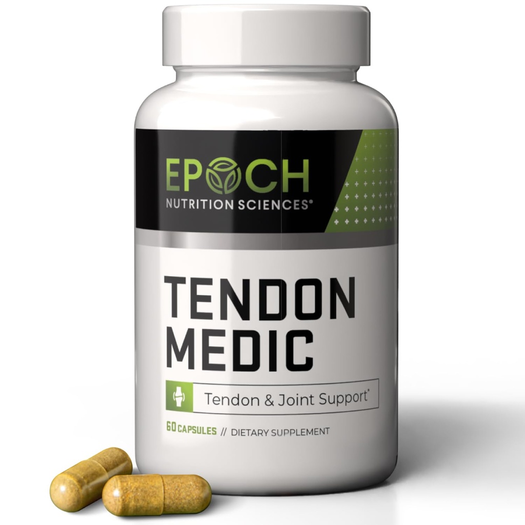Tendon医疗联合和Tendon支助补编 - 流动性和灵活性公式 - 用于联合疼痛缓解、Tendonitis、关节炎和肌肉恢复的天然非GMO盖章 - 60个盖章