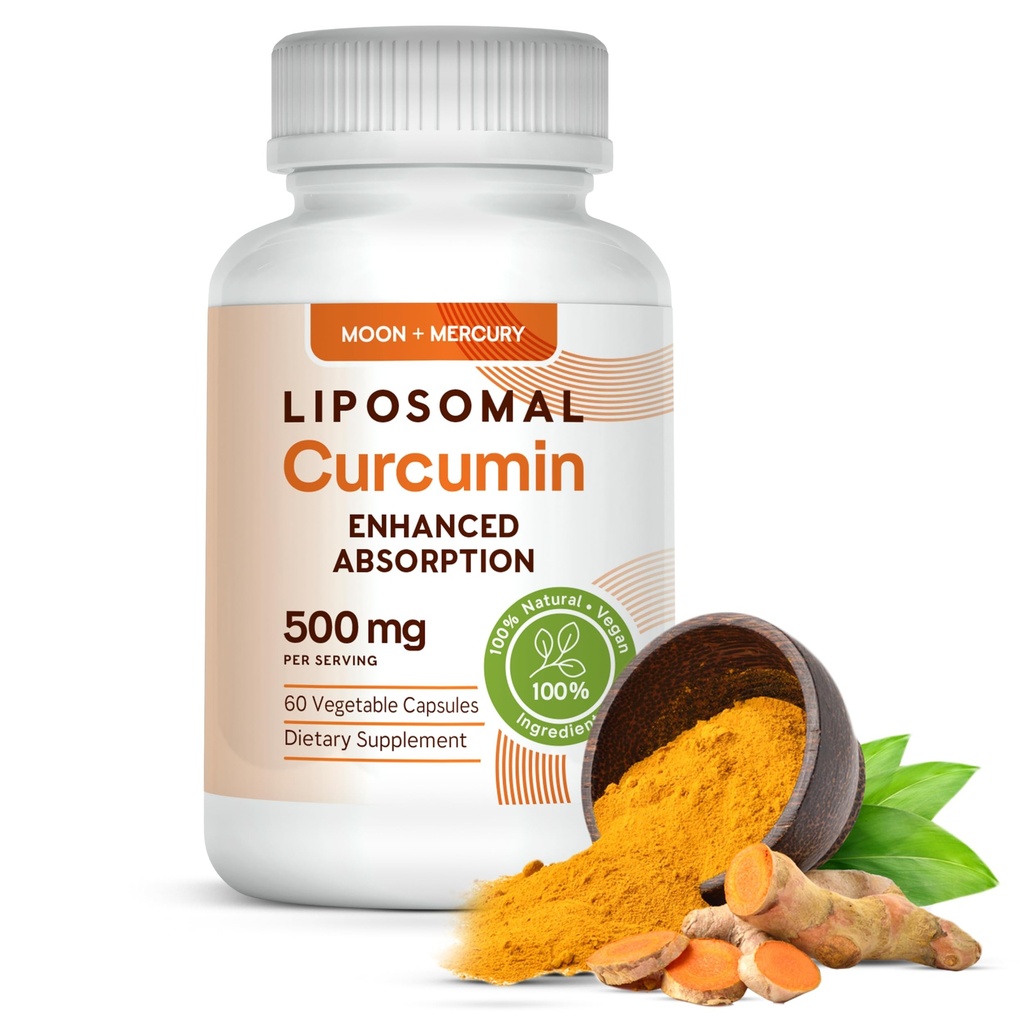 Liposomal Turmeric Curcumin 500mg - 60 Turmeric Curcumin 补充卡普尔