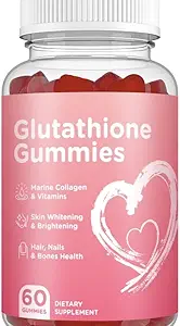 Glutathione皮肤护理 - 皮肤亮光 - Gummys Collagen - 抗衰老 L-Glutathione - 海洋Collagen & 维生素