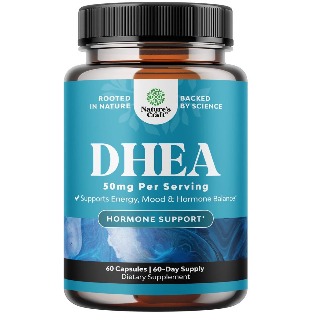 DHEA 男女补充金 -- -- 纯DHEA 50毫克的Hormone平衡、改善Mood稳定性、大脑功能、免疫系统、能源与生育能力 -- -- 成人的脱氢戊酮-60Ct