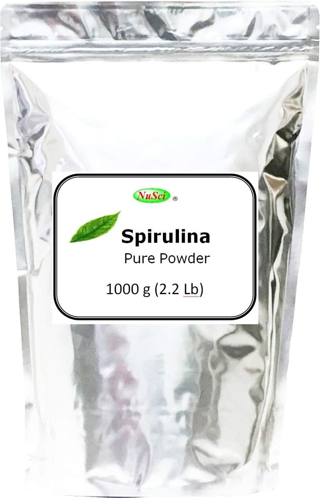 有机生长螺旋状粉末1000g(1.0Kg,2.2 lb) 散装纯净的无辐照转基因生物