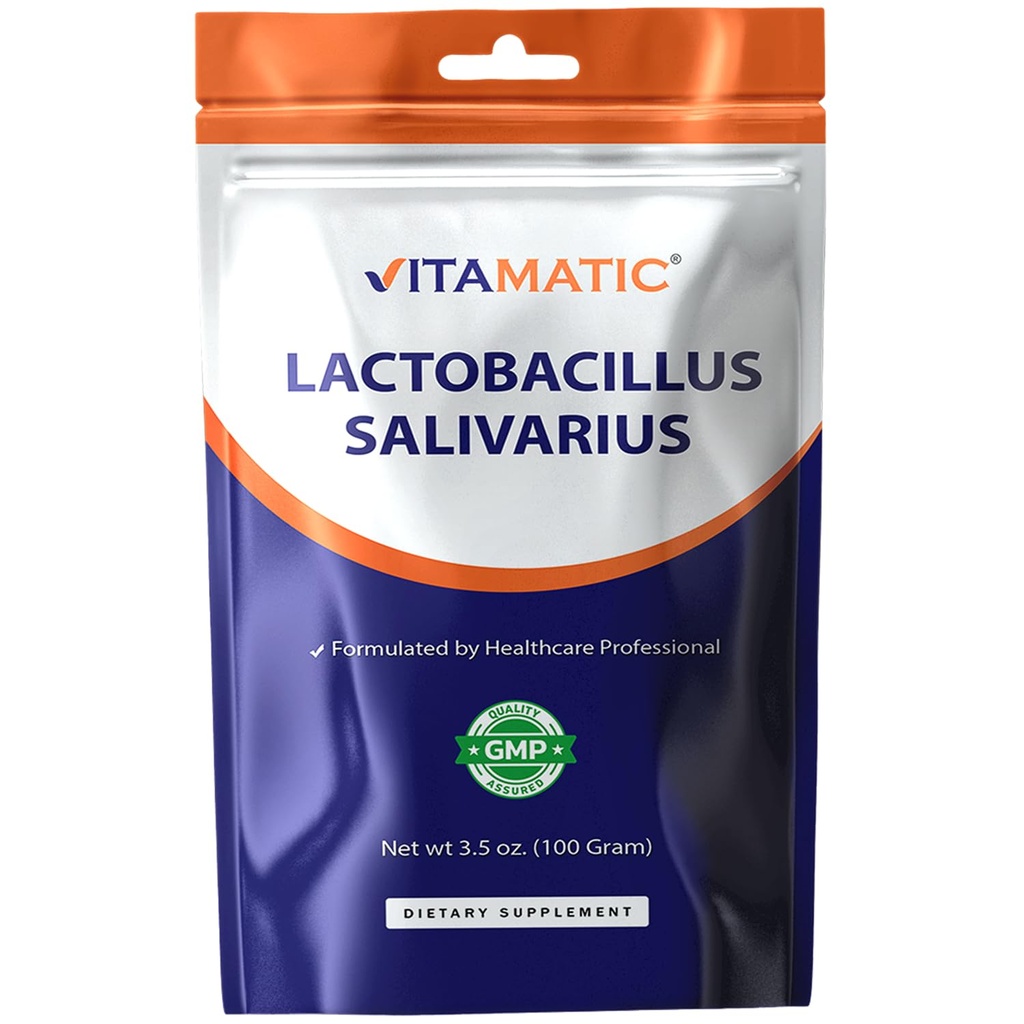 肉食性乳酸乳酸盐(Salivarius Probiotic Powder) - 消化性支持 - 100克(3.5 OZ) - 100名服务员