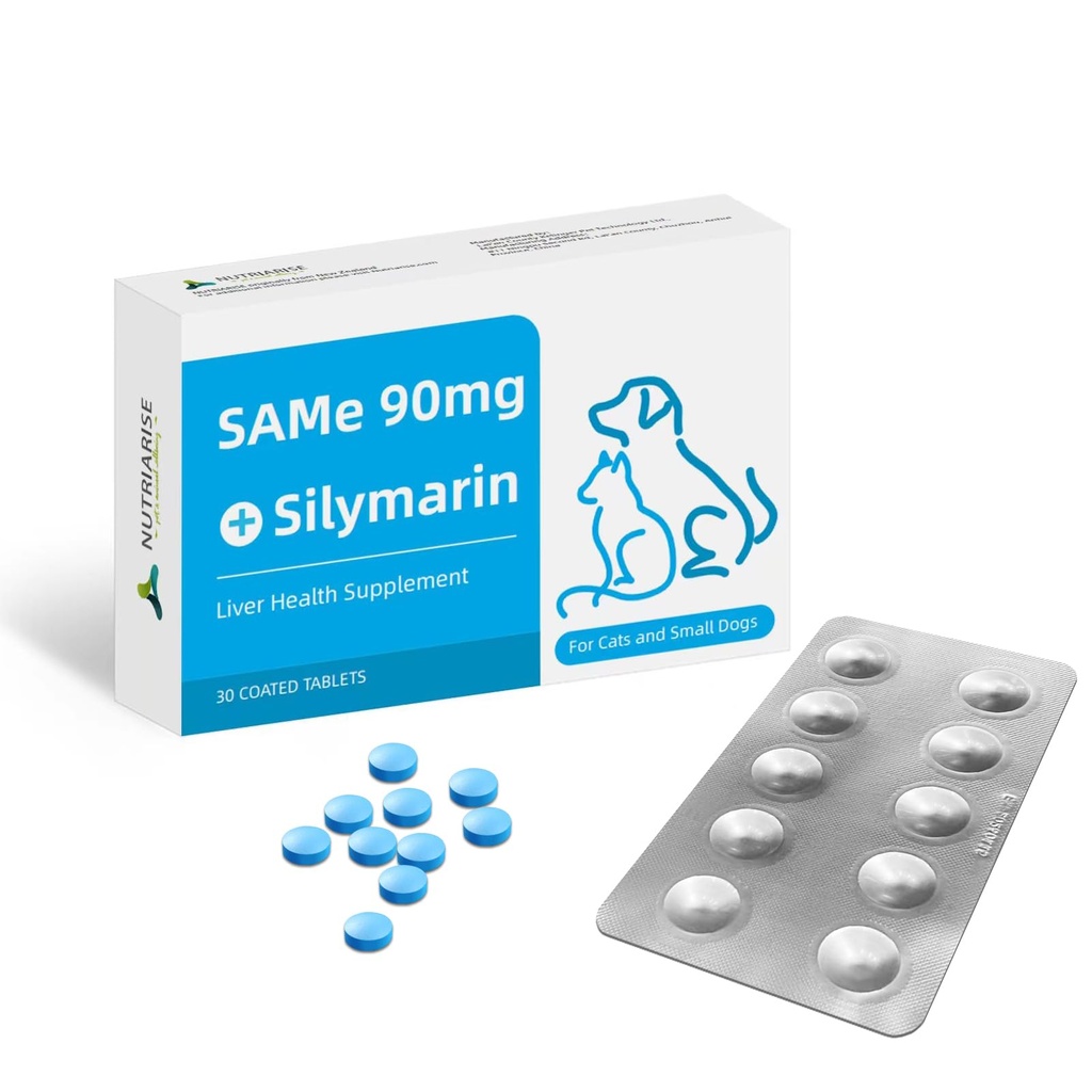 狗和猫 – 与 Milk Thetle 的肝脏支持补充 – 帮助联合健康、肝脏解毒和移动 – 猫和中小狗的理想