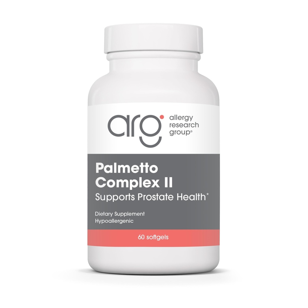 过敏性研究组 Palmetto Complex II - 前列腺支持, Saw Palmetto for Men and Women, 配有 Lycopene, 南瓜种子油, 锌 - 60 Counter