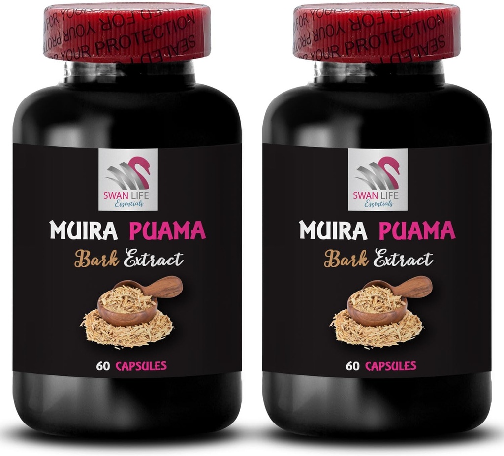 植物协同能源 - MUIRA PUARK EXTRACT - 日间焦点,草药觉醒,生活方式支持,平衡靴,草药驱动激活,植物支持,能量升降2瓶 120 Capsules
