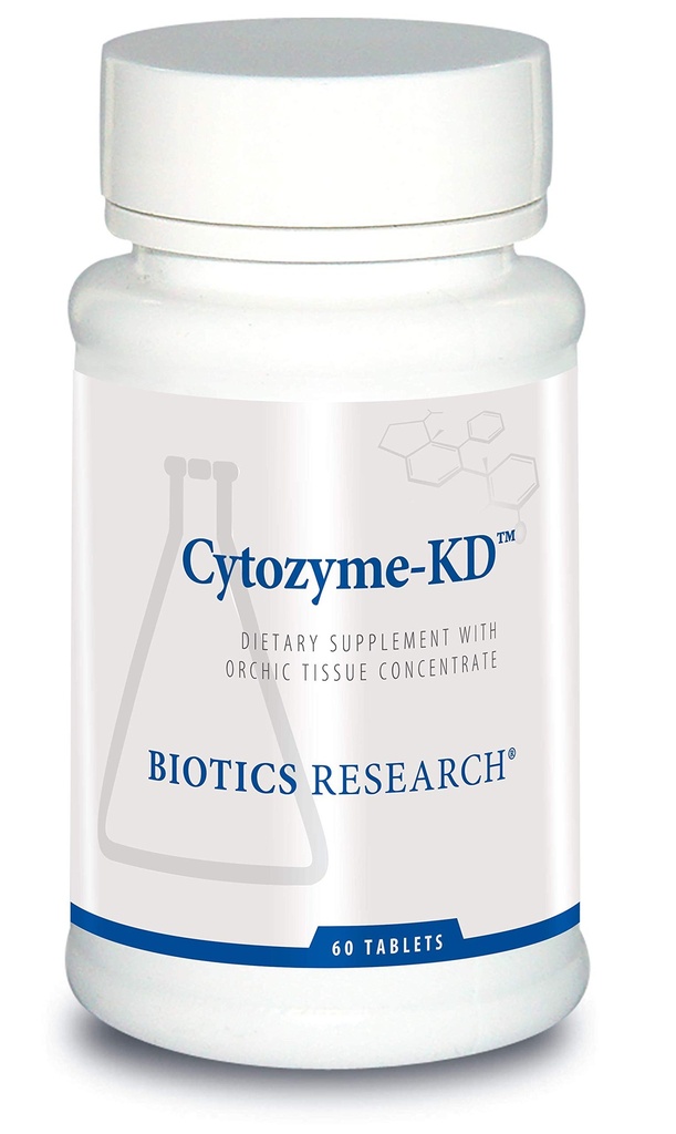 生物学研究 Cytozyme KD 新生儿肾,支持肾脏健康,心脏健康,SOD,目录酶,强抗氧化剂活动,60片