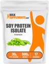 Bulk Assupports.com 豆蛋白异味粉 - 维根蛋白粉 - 无味粉 - 纯和Gluten Free,每服30g,500g(1.1磅)(Pack of 1)