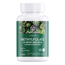 Plant Fusion Vegan HighPotency Methylfolate 5-MTHF – 快速代理亚语言 Methyl Folate 补充品为 6X More Absobbable - 非GMO,支持心血管和大脑 - 60 Lozenges