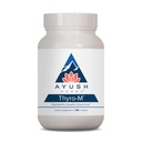 Ayush Herbs Thyro-M - 甲状腺支持女性和男性,甲状腺健康,与L Tyrosine, Ashwagandha, Kelp, 自然能源支持 - 120 植物卡普尔(1个伯爵)