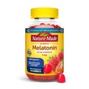 Nature Made Melatonin 5mg 成人 Melatonin Gummys, 100%无药睡眠援助, 70 Gummys, 超强自然 Made Melatonin