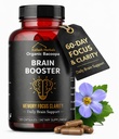 Bacopa,有机脑促进器,Nootropic Brain 补充剂,Bacopa Monnieri/布拉米,用于精神尖锐、焦点、记忆和认知健康,120 Capsules 500mg,2个月供应