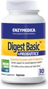 Enzymedica - 文摘 Basic + Probiotics, 基本消化酶 与 Probiotics, 30 Capsules FFP