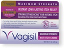 Vagisil 最大强度 女性抗痒 奶油 与本佐卡因 女性,帮助 重新相信 Yeast 感染刺激, 妇科医生测试, 快动作, 苏打和凉鞋皮, 1 oz