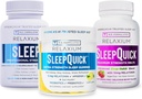 放松睡眠 QQ60 Capsule+睡眠快速融化 + Gummys(家庭包装睡眠包)