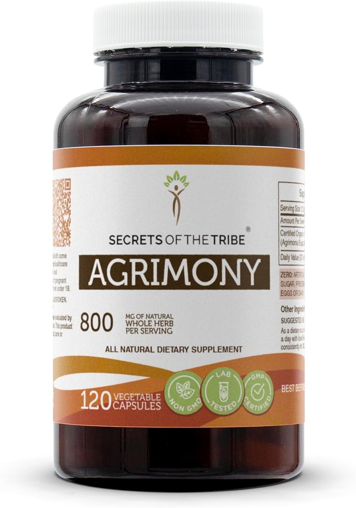 农业部落的秘密 120 甲壳虫,800 mg,农业(Agrimonia Eupatoria) 干草(120 capsules)