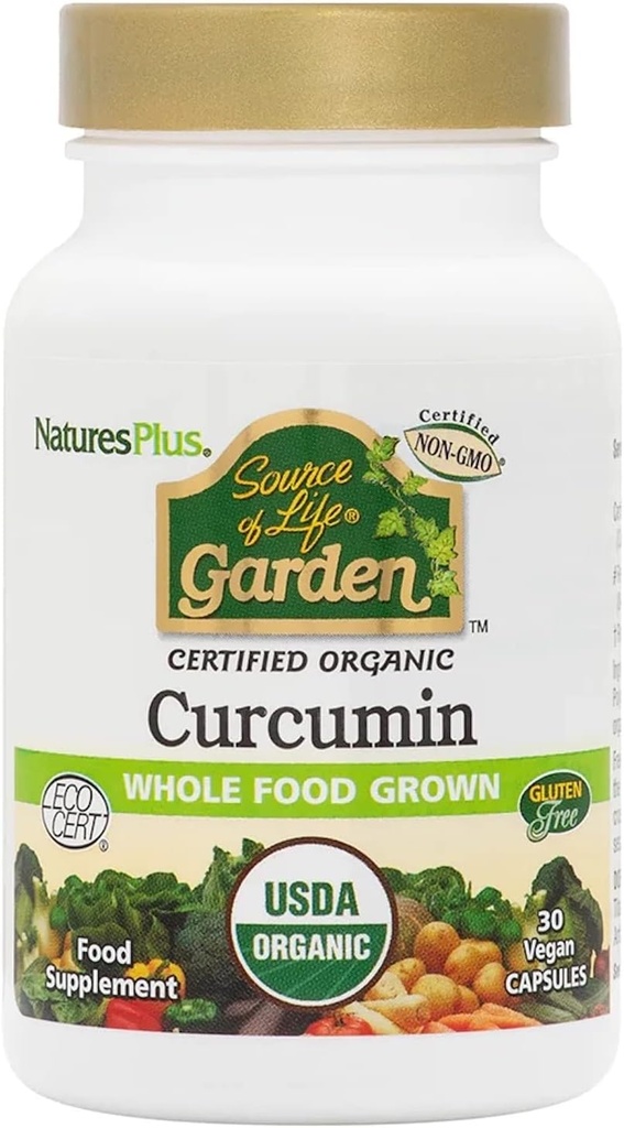 Nature's Plus - 生命花园的源头 Curcumin 400 mg, 30 Vegan胶囊