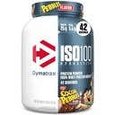 dymatize x Cocoa Pebbles ISO100 Whey蛋白质蛋白酸盐, 25g of 蛋白质, 5.5g BCAAs, 120 Cal., Gluten Free, 1g Fat, 1g Sugar, 2g carb (42 services)