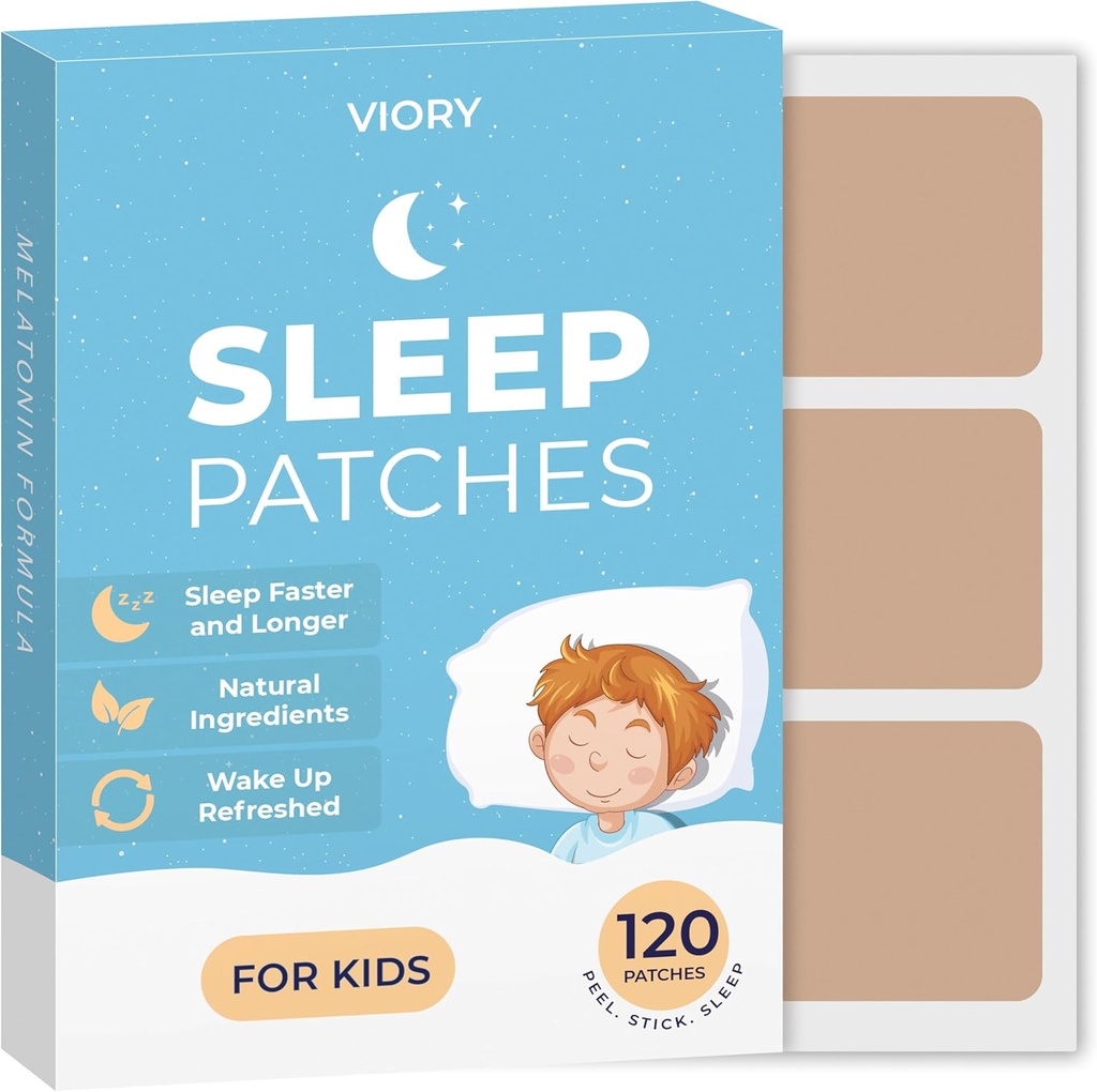 VORY 120 儿童超强睡眠补丁 - 快速动作,100%的自然成份,皮肤友好和易为男孩应用睡眠贴纸