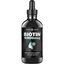 液态生物素 10 000 mcg 配有维生素 C – 高概率头发,皮肤和钉子支持 – 快速吸收生物素滴 – 60日供应 – 2 oz