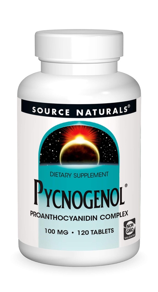 资料来源: Pycnogenol,Proanthocyanidin Complex,100毫克 - 120片