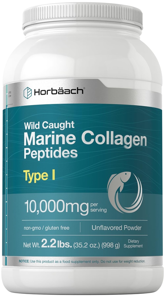 Horbäach Marine Collagen Powder 2.2 lbs 水解Collagen Peptides | Keto, Paleo, Non-GMO, Gluten Free Supplement 水解Collagen Peptides | lav lav lav lav Keto, Paleo, Non-GMO, Gluten Free Supplement | | | | | | | | | | | | |