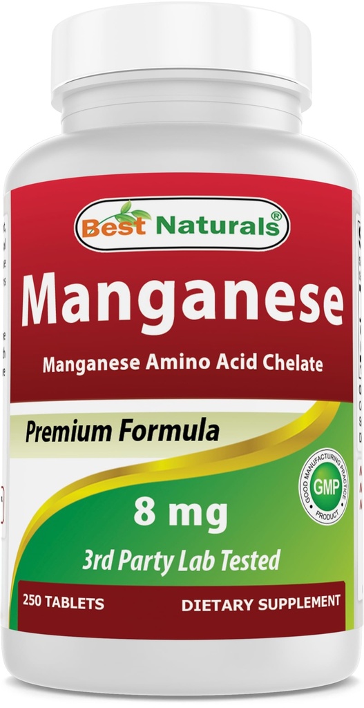 最佳天然甘草(Manganese 氨基酸Chelate) 8毫克-250片