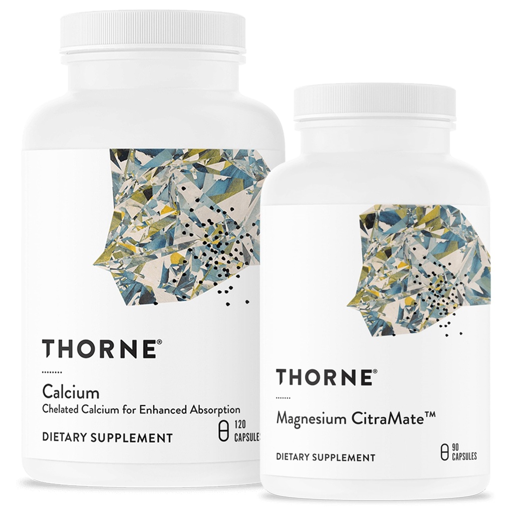 THORNE - Bone Health Bundle - DiCalcium Malate和CitraMate镁 - 90 - 120 服务