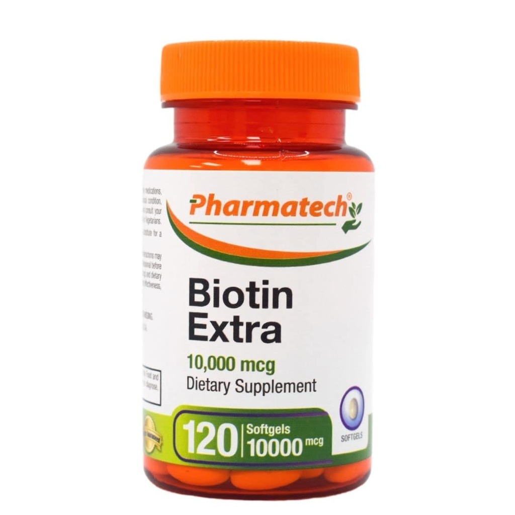 Biotin Vitamin for Hair growth, Biotin 10000mcg, 改善皮肤和钉子的质量, 维生素B7, 妇女补充, Gluten Free, 120软胶