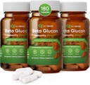 Bio 瑞士Beta Glucan豁免动力 - 1,3D-1,6D Glucan 配有维生素D - 强化防御与健康免疫辅助剂 - Vegan, Gluten-Free (180 Capsules)
