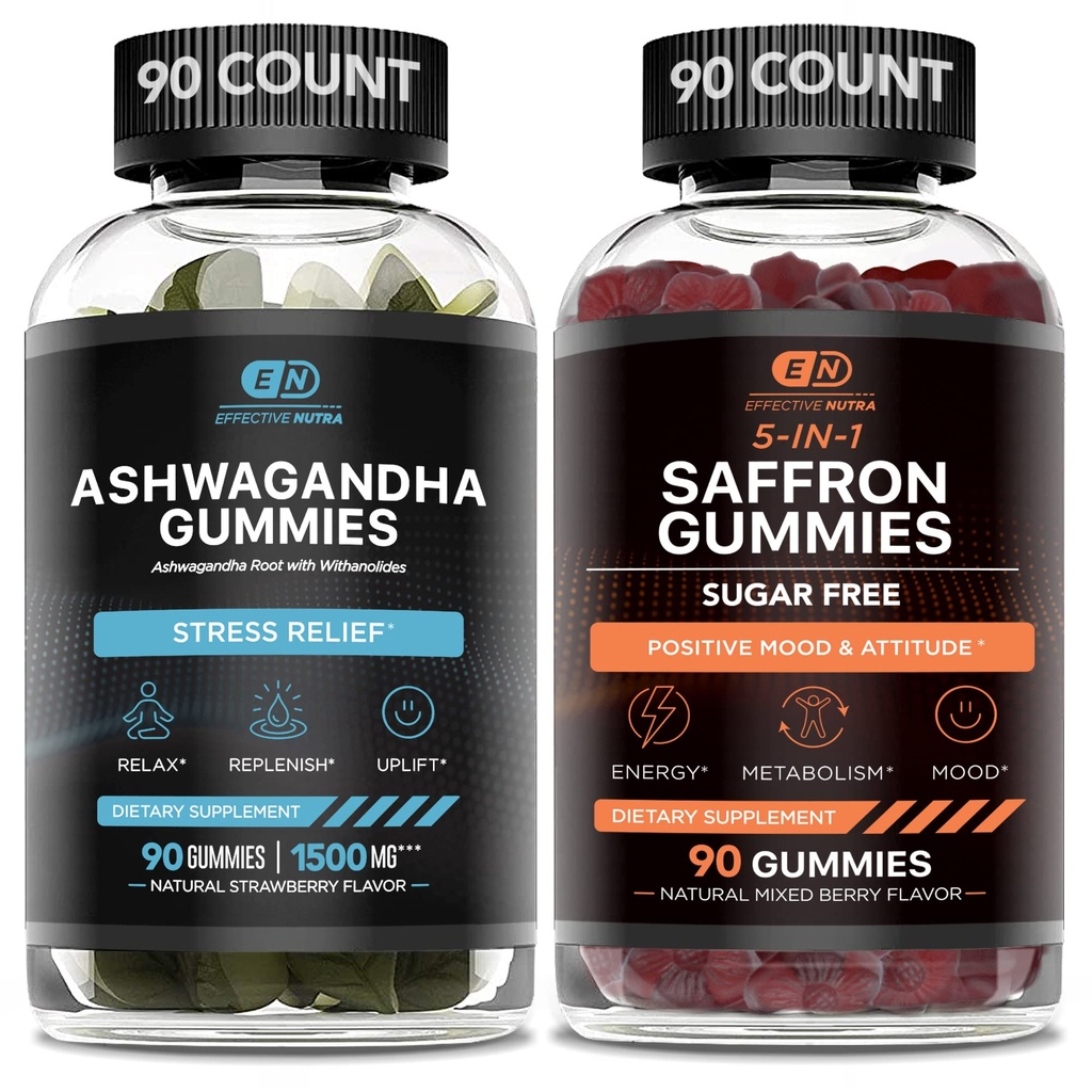 NUTRA Ashwagandha Gummys & Saffron Gummys 虚拟产品