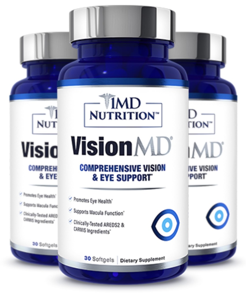 1MD 营养展望MD 眼维生素CARMIS - 与Lutein & Zeaxanthin \ \ 支持视觉健康,每日眼草,和偶发干眼 & 90 Softgels (3-Pack)