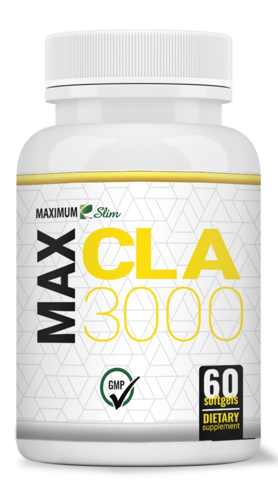 最大Slim MAX CLA 3000, 高概率, 自然减重锻炼增强, 增强精益肌肉质量, 无刺激性, 非GMO 95% 纯 CLA, 90 计数